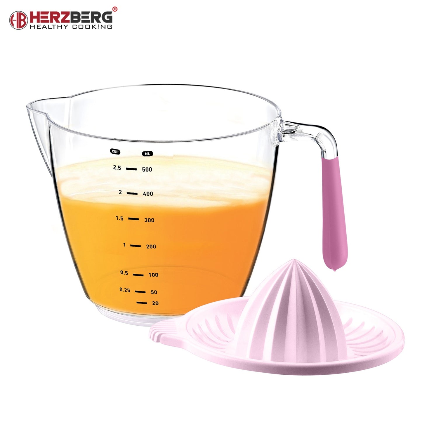 Herzberg Citrus Squeezer & Measurement Bowl Purple
