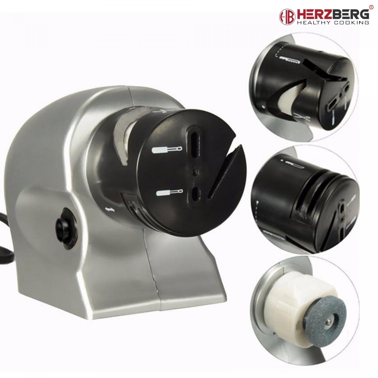 Herzberg Electric or Manual Multi-Purpose Sharpener