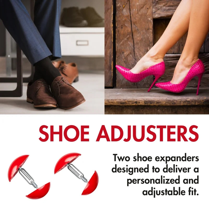 Herzberg HG-03763: 2 Pieces Plastic Shoe Adjuster, Shaper, & Expander