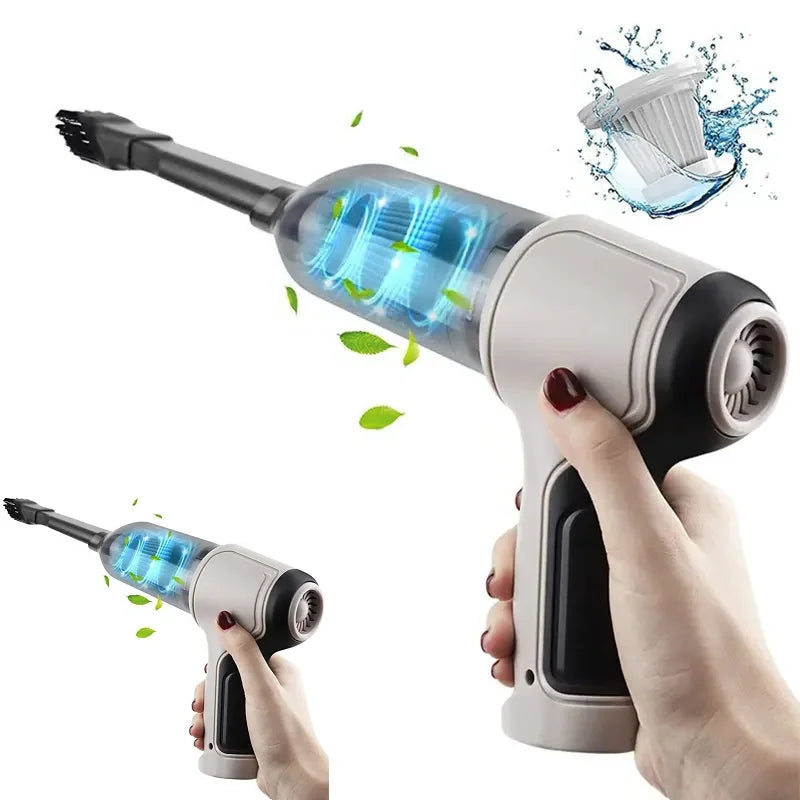 Herzberg HG-03992: 3-in-1 Wireless Handheld Mini Vacuum Cleaner
