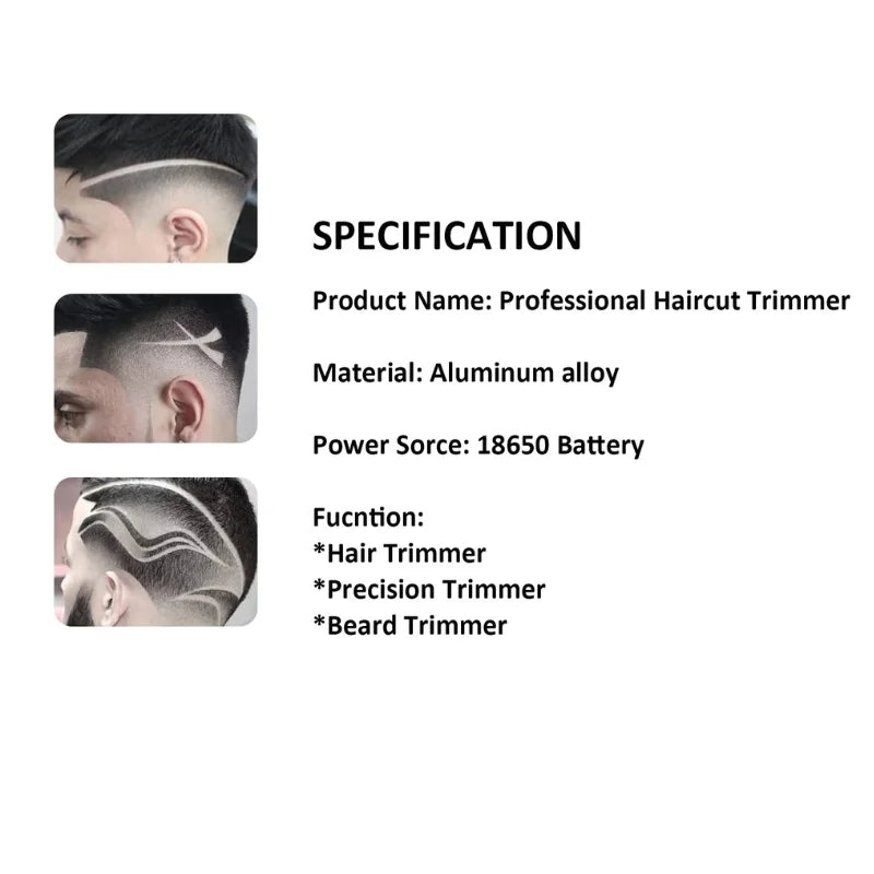 Herzberg HG-04104: Rechargeable Professional Electric Haircut Trimmer - Bamboo Green