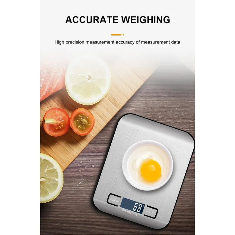 Herzberg HG-04135: Electronic Digital Kitchen Scale - 5kg/1g