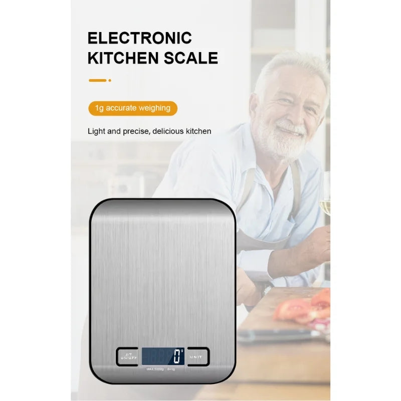 Herzberg HG-04135: Electronic Digital Kitchen Scale - 5kg/1g