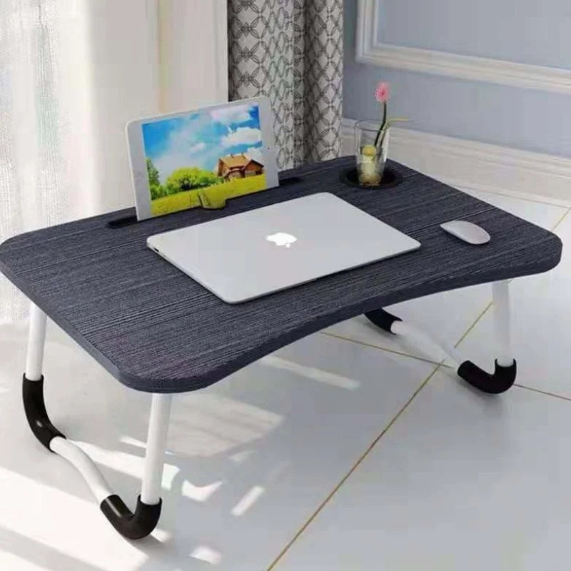 Herzberg HG-04173: Foldable Lap Desk with Cup and Tablet Holder