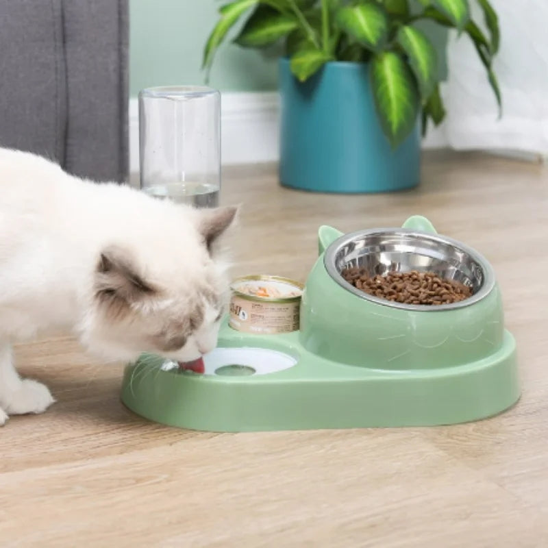 Herzberg HG-04197: Multifunctional Dual Pet Food & Water Despenser