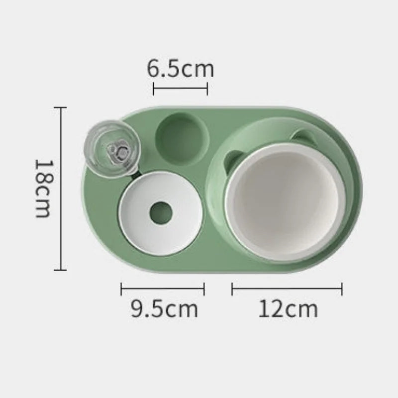 Herzberg HG-04197: Multifunctional Dual Pet Food & Water Despenser