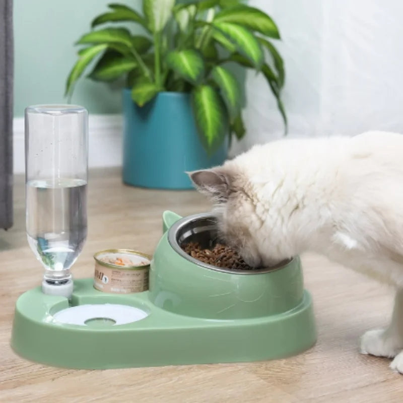 Herzberg HG-04197: Multifunctional Dual Pet Food & Water Despenser