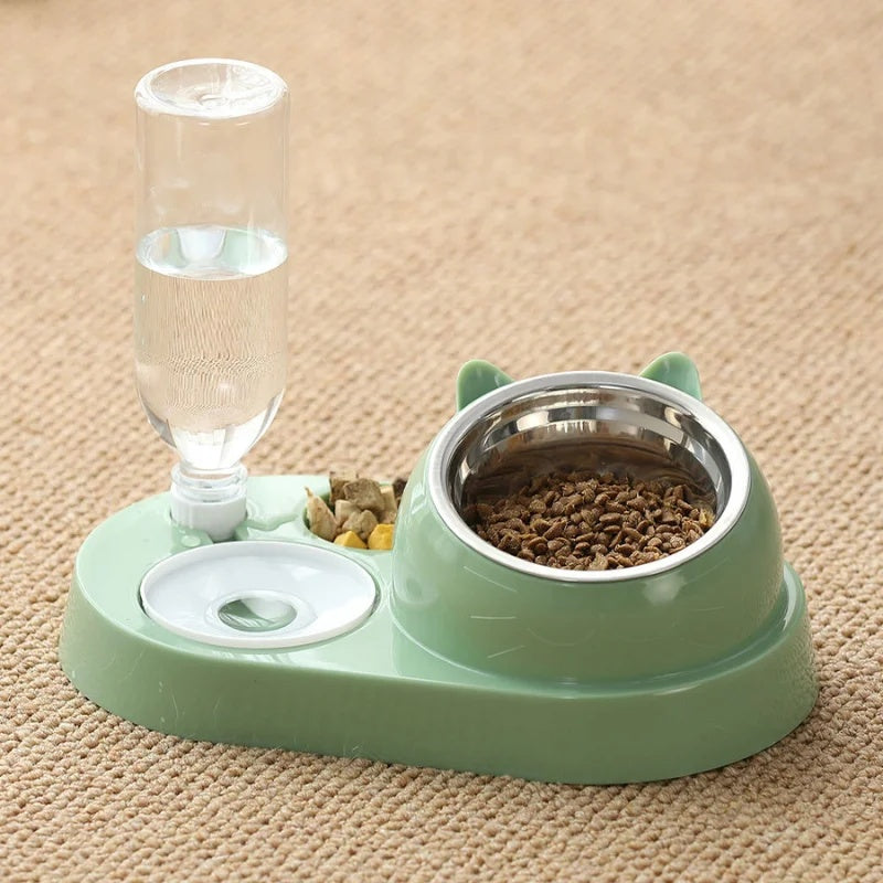 Herzberg HG-04197: Multifunctional Dual Pet Food & Water Despenser