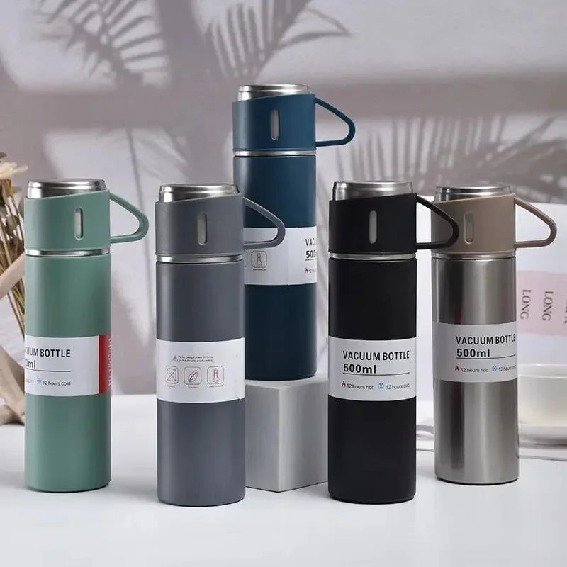 Herzberg HG-04210: Stainless Steel Vacuum Insulated Travel Thermo Flask - 500ml