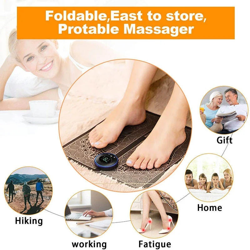 Herzberg HG-04258: EMS Electric Automatic Foot Massager Mat