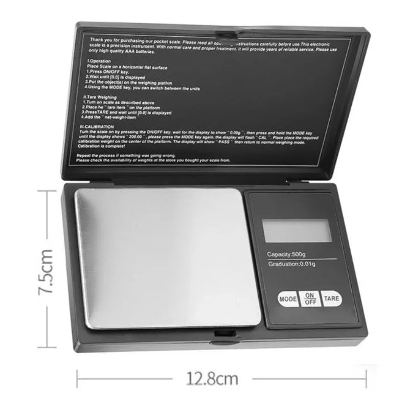 Herzberg HG-04265: Portable Electronic Jewelry Weighing Scale