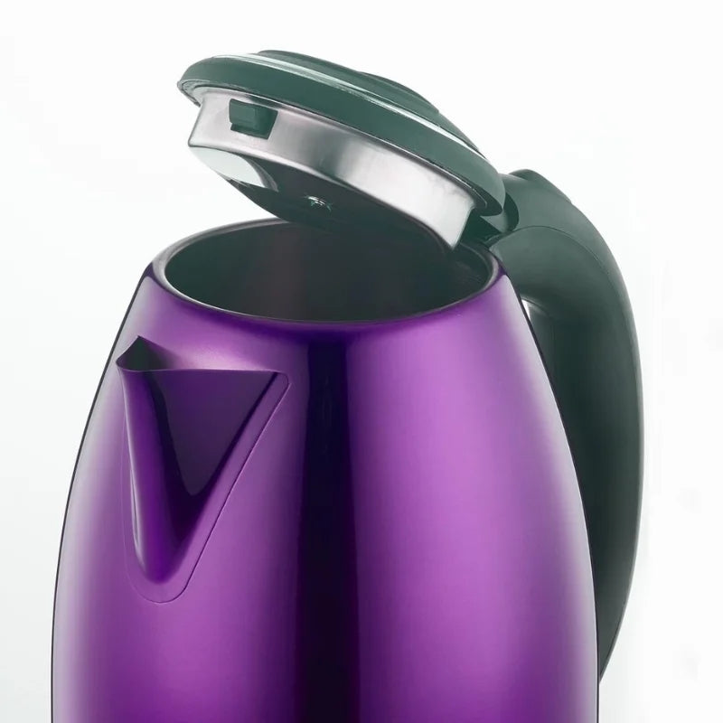 Herzberg HG-5011PUR: 1.8L 1500W Stainless Steel ElectricKettle - Purple
