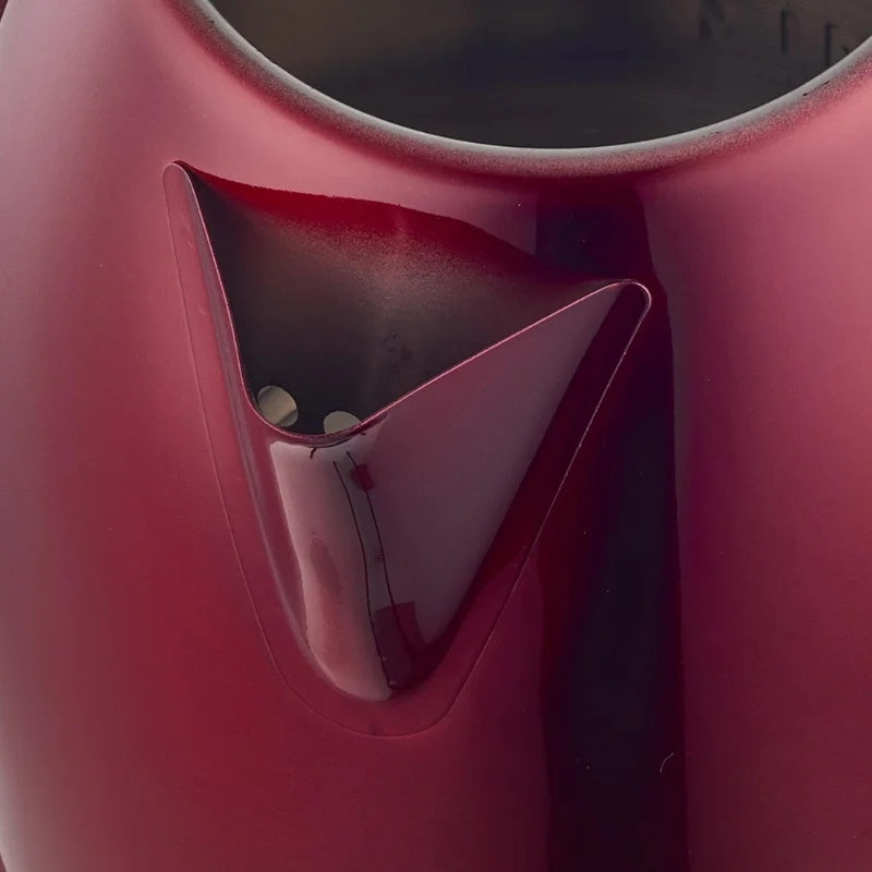 Herzberg HG-5011RED: 1.8L 1500W Stainless Steel ElectricKettle - Red