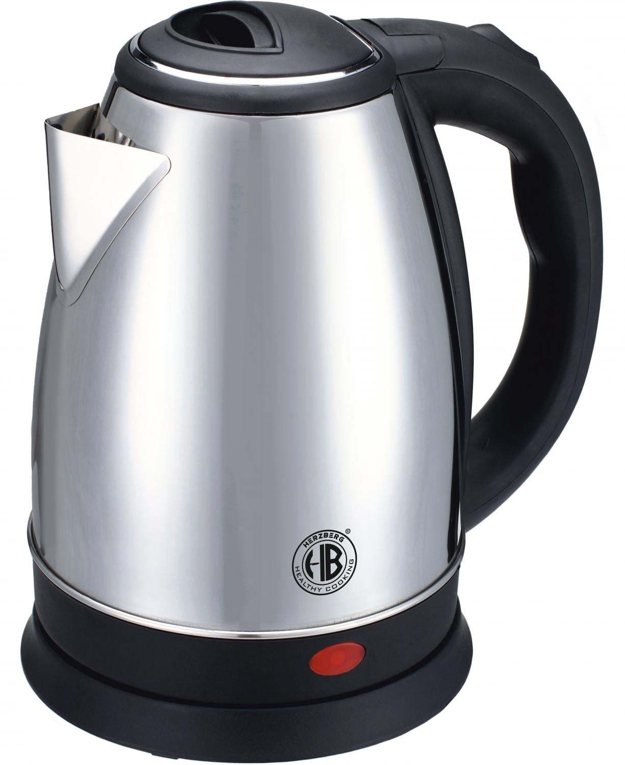 Herzberg HG-5011SIL: 1.8L 1500W Stainless Steel ElectricKettle - Silver