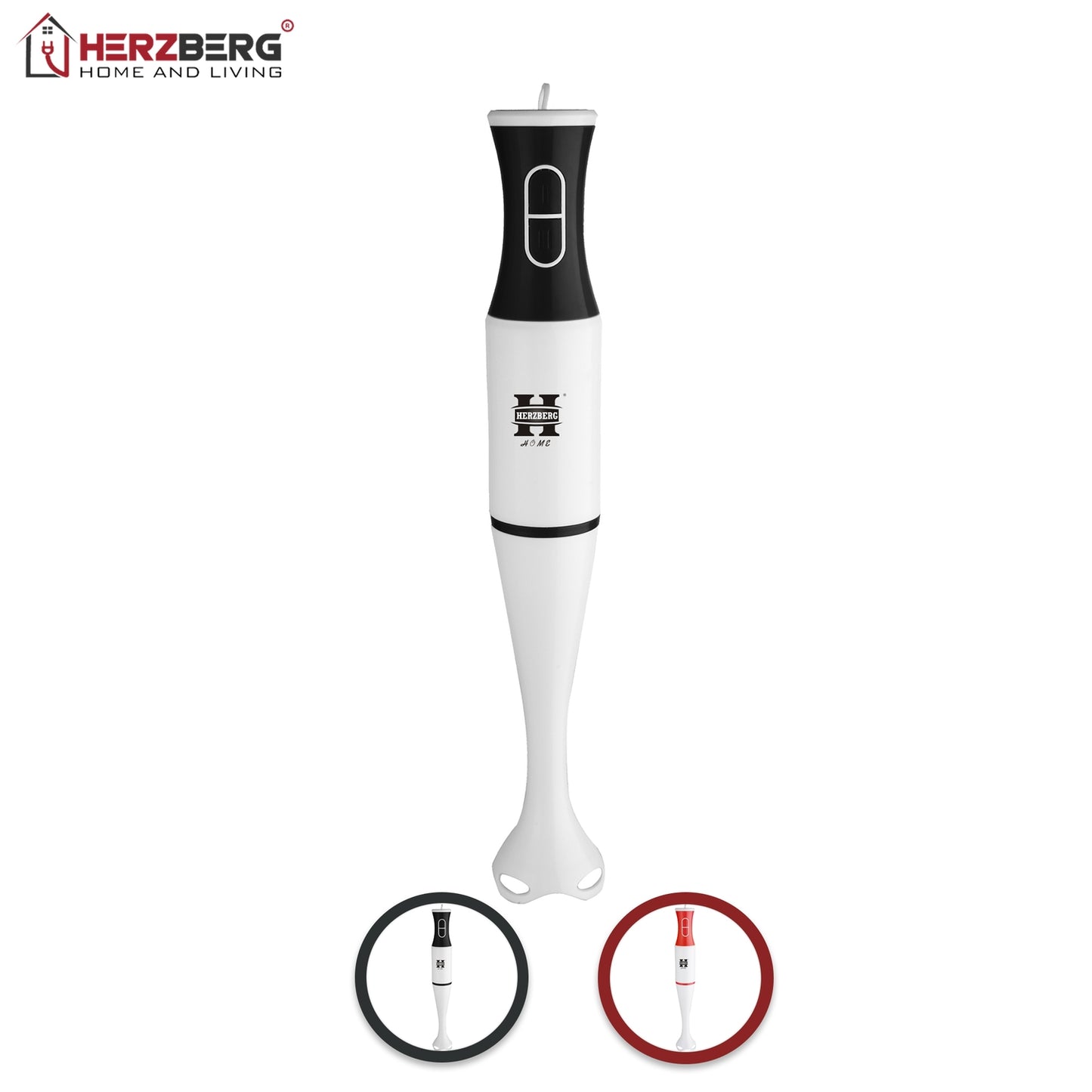 Herzberg HG-5058: Hand Blender Red
