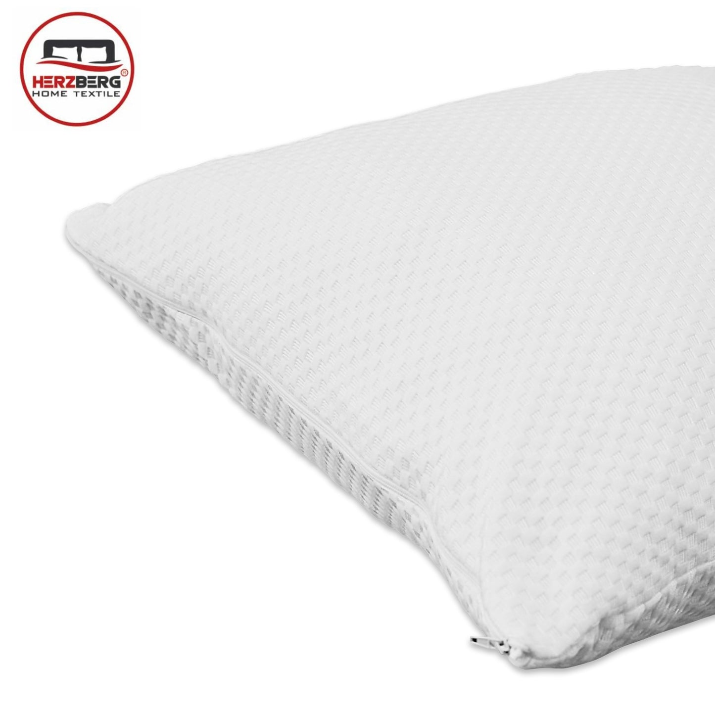 Herzberg HG-65X2: 2 Pieces Shredded Memory Foam Pillow