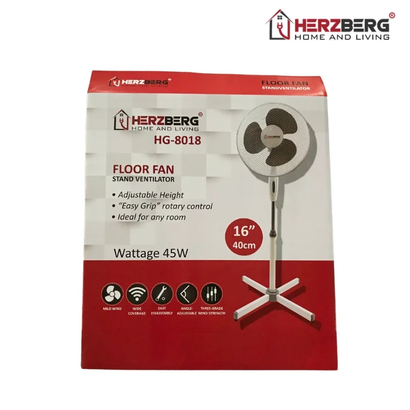Herzberg HG-8018: 16-Inches Stand Oscillating Ventilator