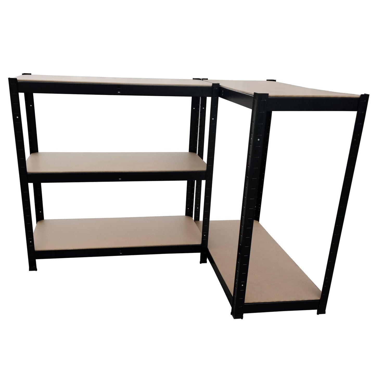 Herzberg HG-8027BLK: Black Coated Storage Shelf