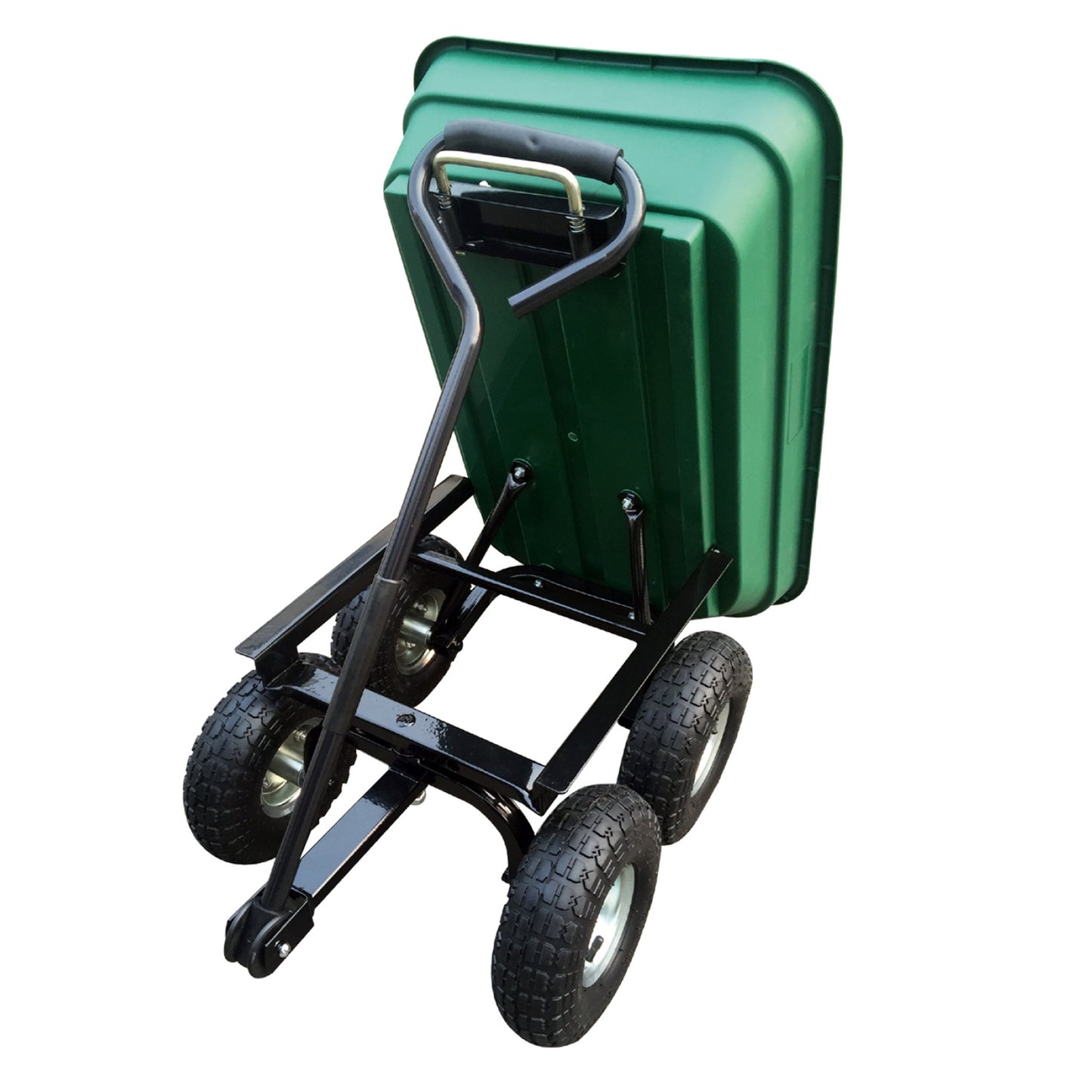 Herzberg HG-8028-75: 75L Wheel Barrow Dump Cart