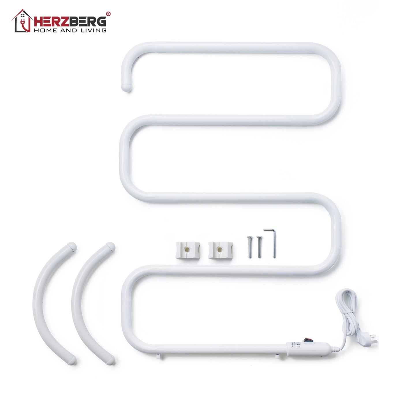 Herzberg HG-8071: Electric Heated Towel Rail