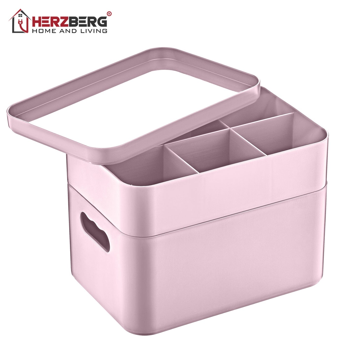 Herzberg HG-OKY676: 2 Layer Multipurpose Organizer Box Purple