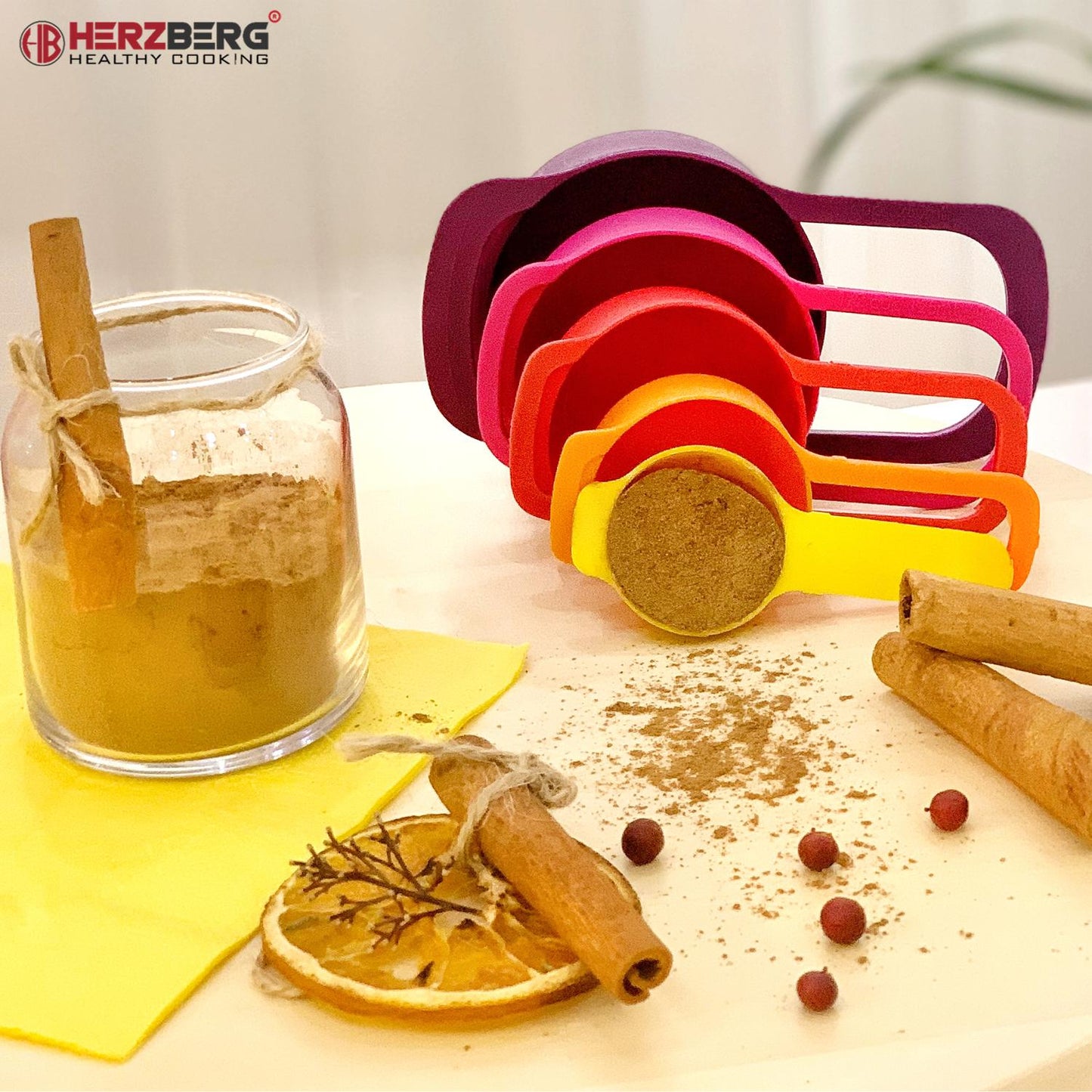 Herzberg HG-SP5N1: 5-in-1 Measuring Spoon Set