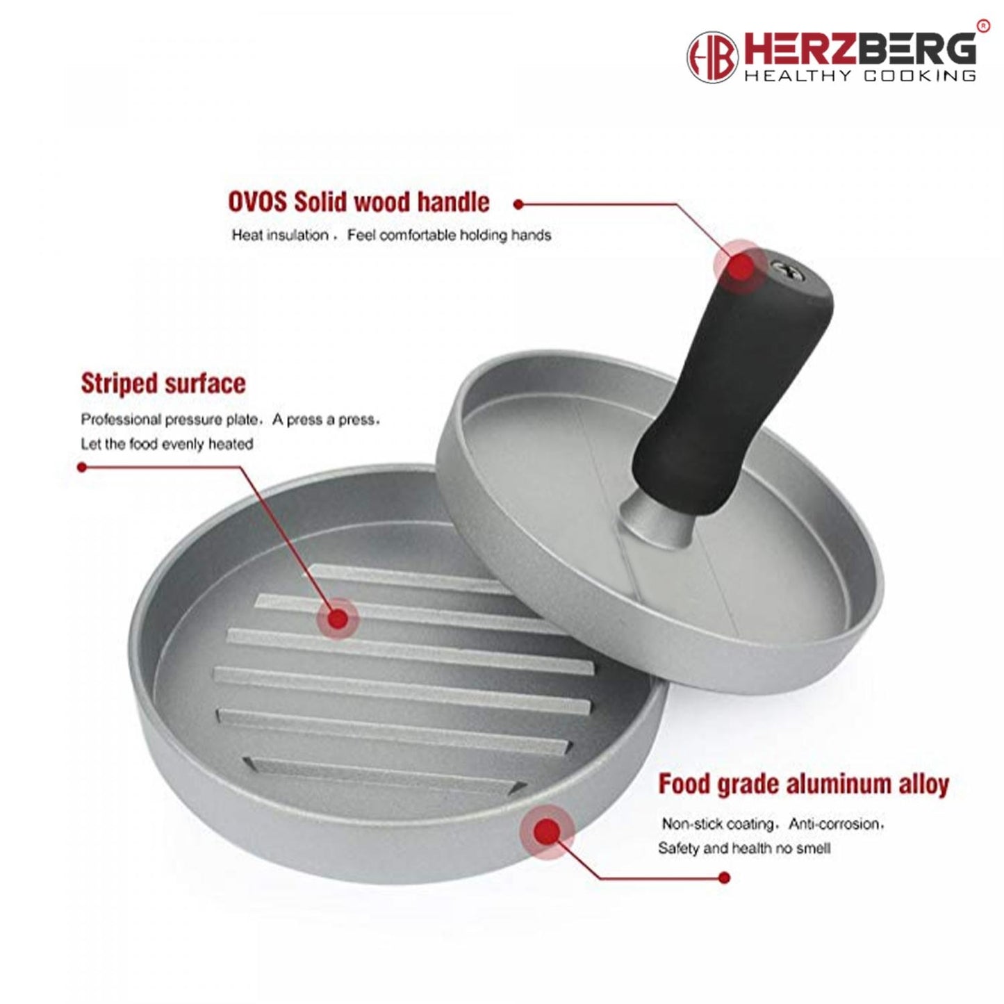 Herzberg Hamburger Grill Press
