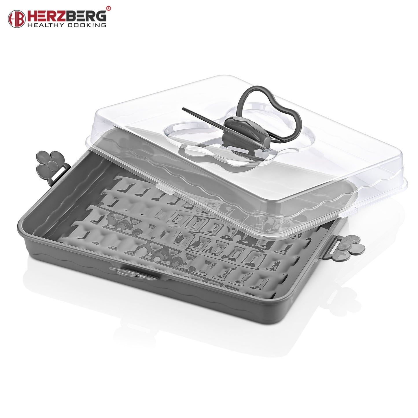 Herzberg Party Butler Cake Dome Black/Grey