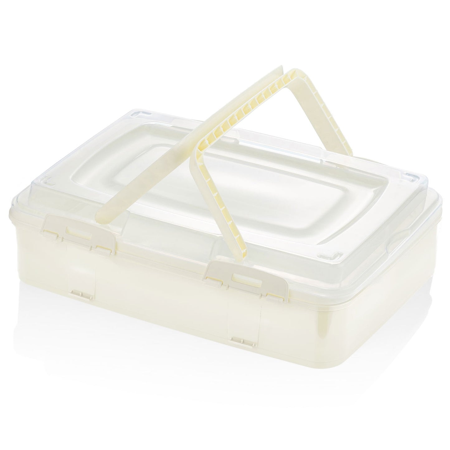 Herzberg Single-Tier Takeaway Pastry Carrying Box Ivory