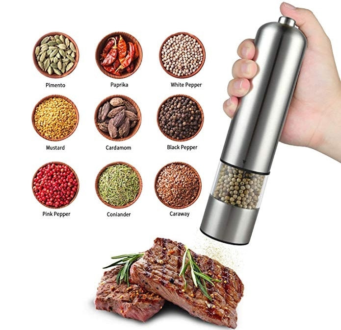 Herzberg Stainless Pepper Mill