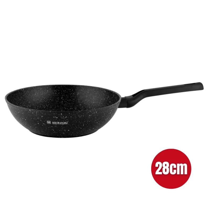 Herzog HR-2616: 28cm Marble Coated Wok