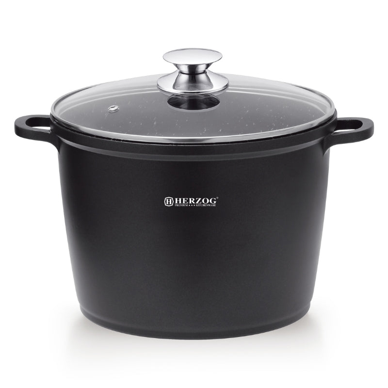 Herzog HR-SP28M: 28cm Die Cast Stone Coated Deep Pot