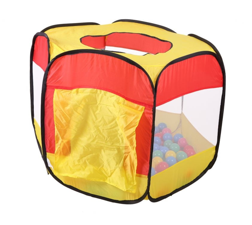 Hexagon Pop Up Ball Pit Tent + 100 Balls