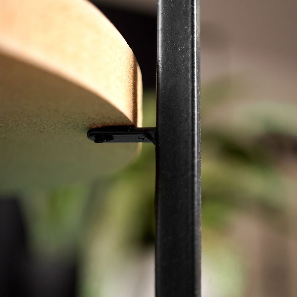 High Candlestick in Black Metal for 10 cm Candles