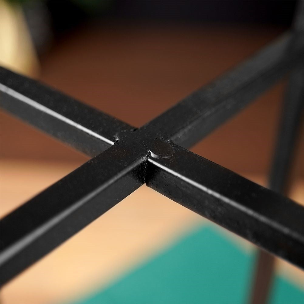 High Candlestick in Black Metal for 10 cm Candles