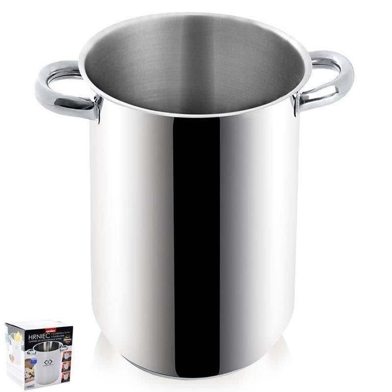 High Casserole for Ham, Asparagus and Pasta in Stainless Steel