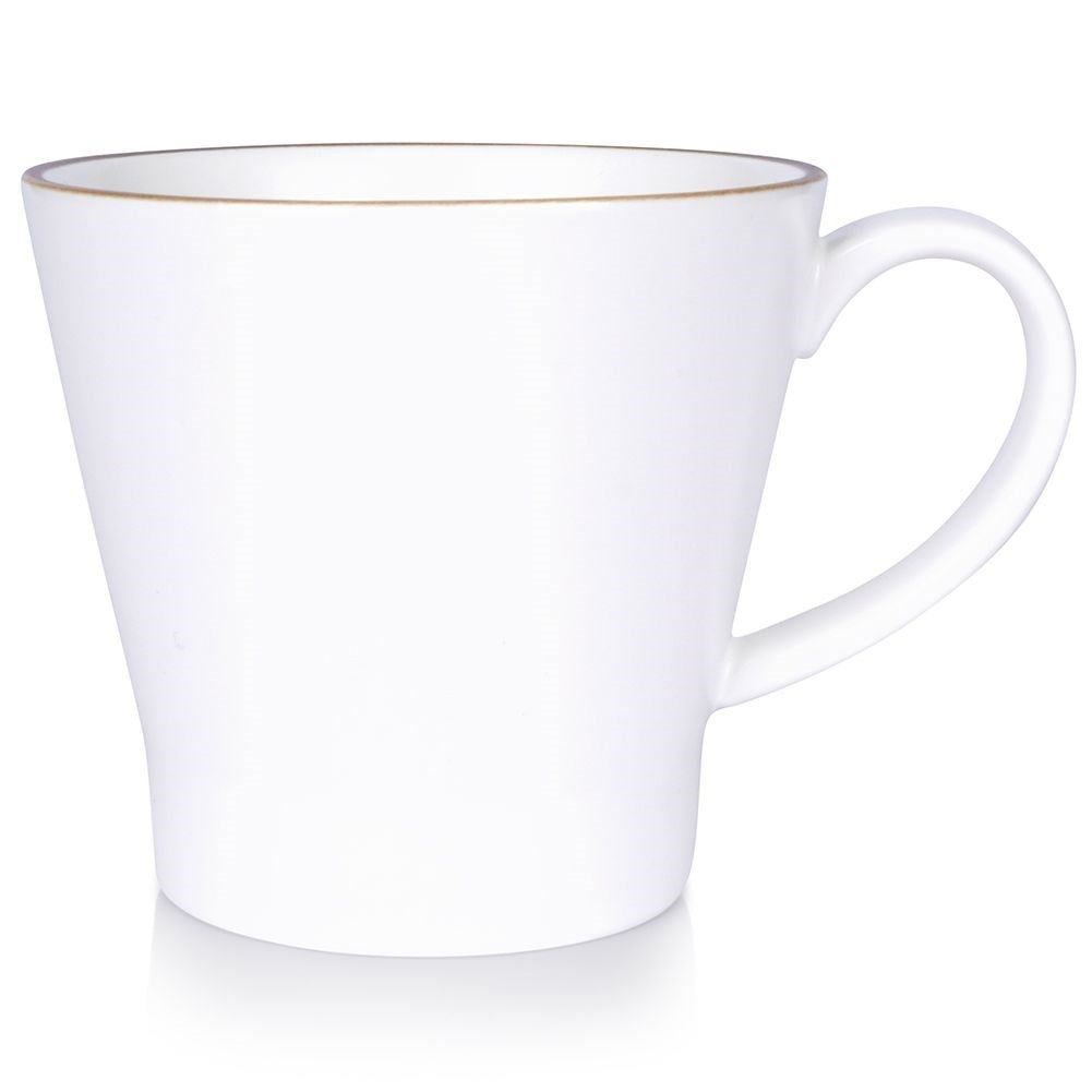 High Quality Porcelain Cup - Dishwasher & Microwave SafeThis coffee cup is perfect for enjoying coffee, tea and other beverages. Made of high-quality white porcelain and equipped with a comfortable handle. The cup is both dishwasher and microwave safe