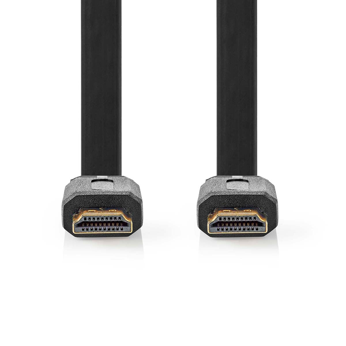 High Speed HDMI™ Cable with Ethernet | HDMI™ Connector | HDMI™ Connector | 4K@30Hz | 10.2 Gbps | 1.50 m | Flat | PVC | Black | Label