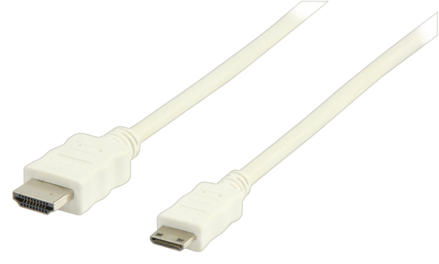High Speed HDMI Cable with Ethernet HDMI Connector - HDMI Mini Male 1.00 m White