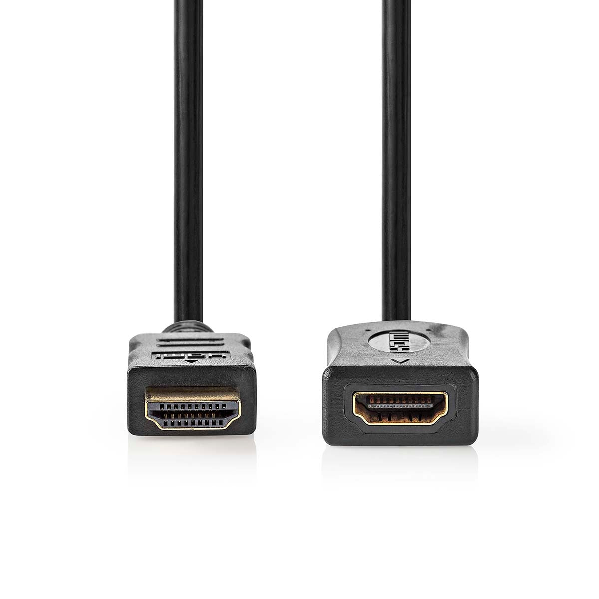 High Speed HDMI™ Cable with Ethernet | HDMI™ Connector | HDMI™ Output | 4K@60Hz | ARC | 10.2 Gbps | 3.00 m | Round | PVC | Black | Label