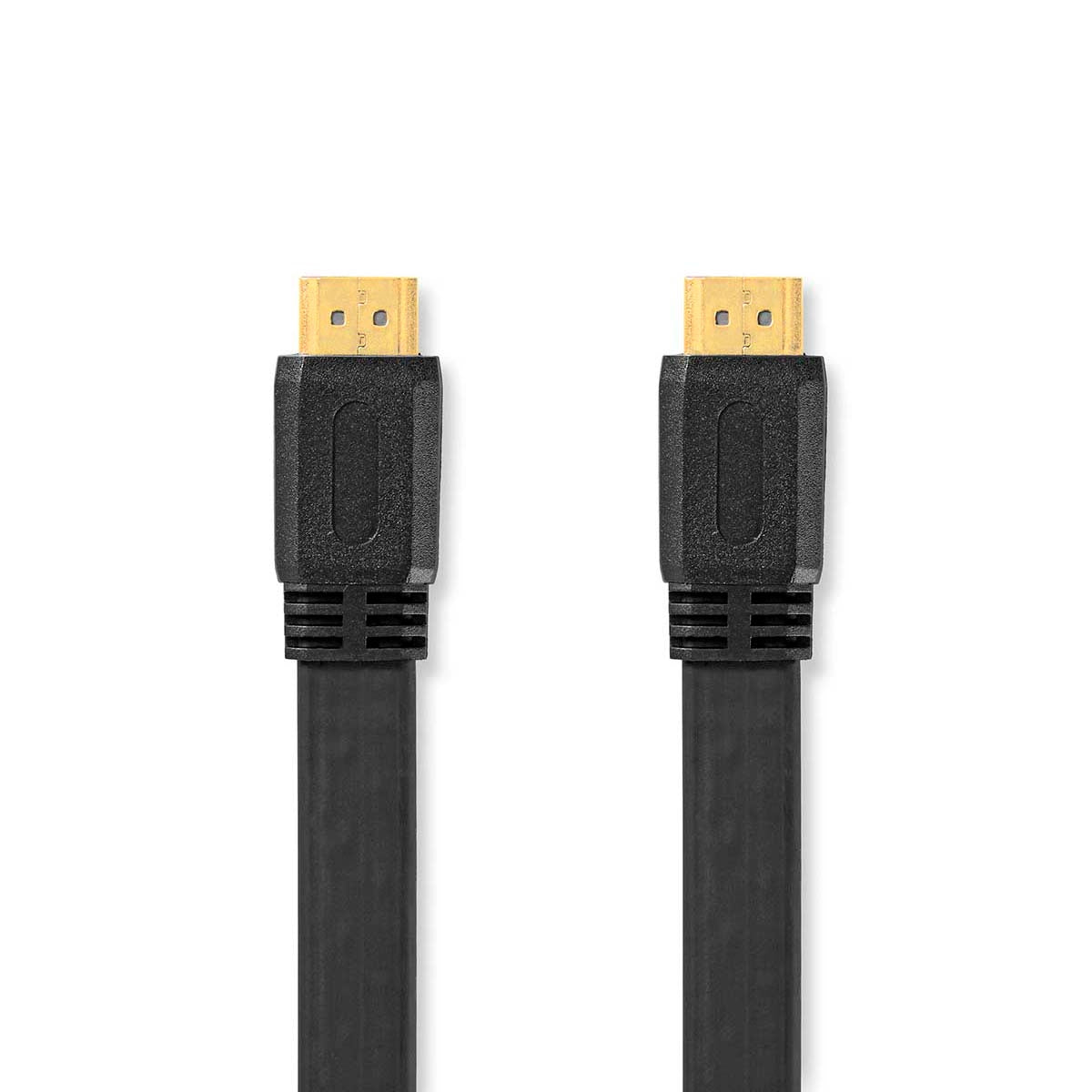 High Speed HDMI ™ cable with Ethernet | HDMI™ Connector | HDMI™ Connector | 4K@30Hz | 10.2 Gbps | 10.0 m | Flat | PVC | Black | Label