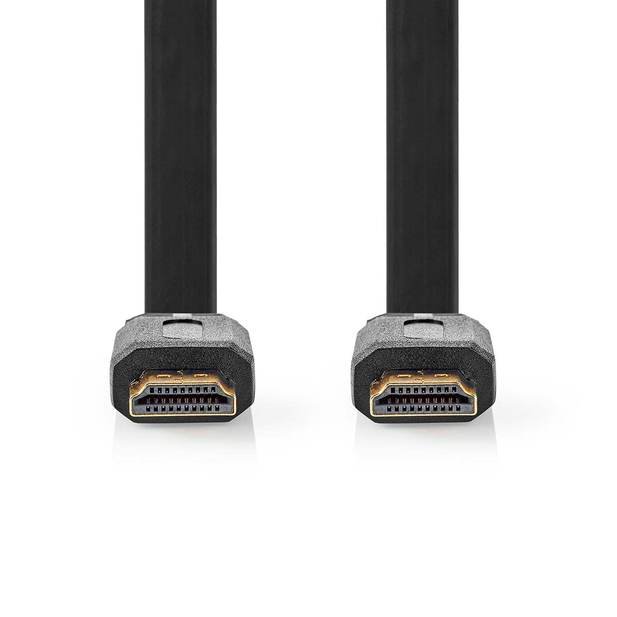 High Speed HDMI ™ cable with Ethernet | HDMI™ Connector | HDMI™ Connector | 4K@30Hz | 10.2 Gbps | 10.0 m | Flat | PVC | Black | Label