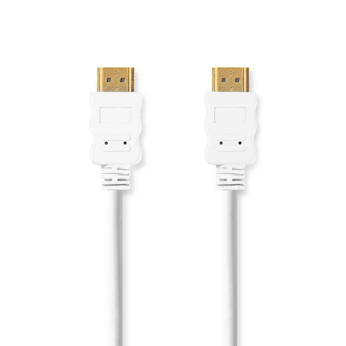 High Speed HDMI ™ cable with Ethernet | HDMI™ Connector | HDMI™ Connector | 4K@30Hz | ARC | 10.2 Gbps | 2.00 m | Round | PVC | White | Plastic bag