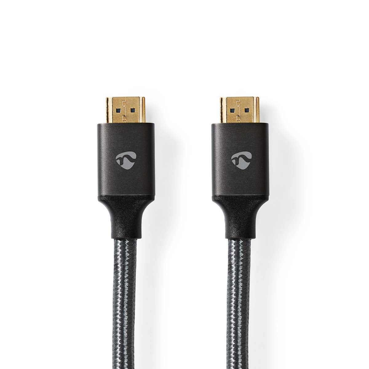 High Speed HDMI ™ cable with Ethernet | HDMI™ Connector | HDMI™ Connector | 4K@60Hz | ARC | 18 Gbps | 5.00 m | Round | Cotton | Gray / Gray With Metal | Carton with covered window