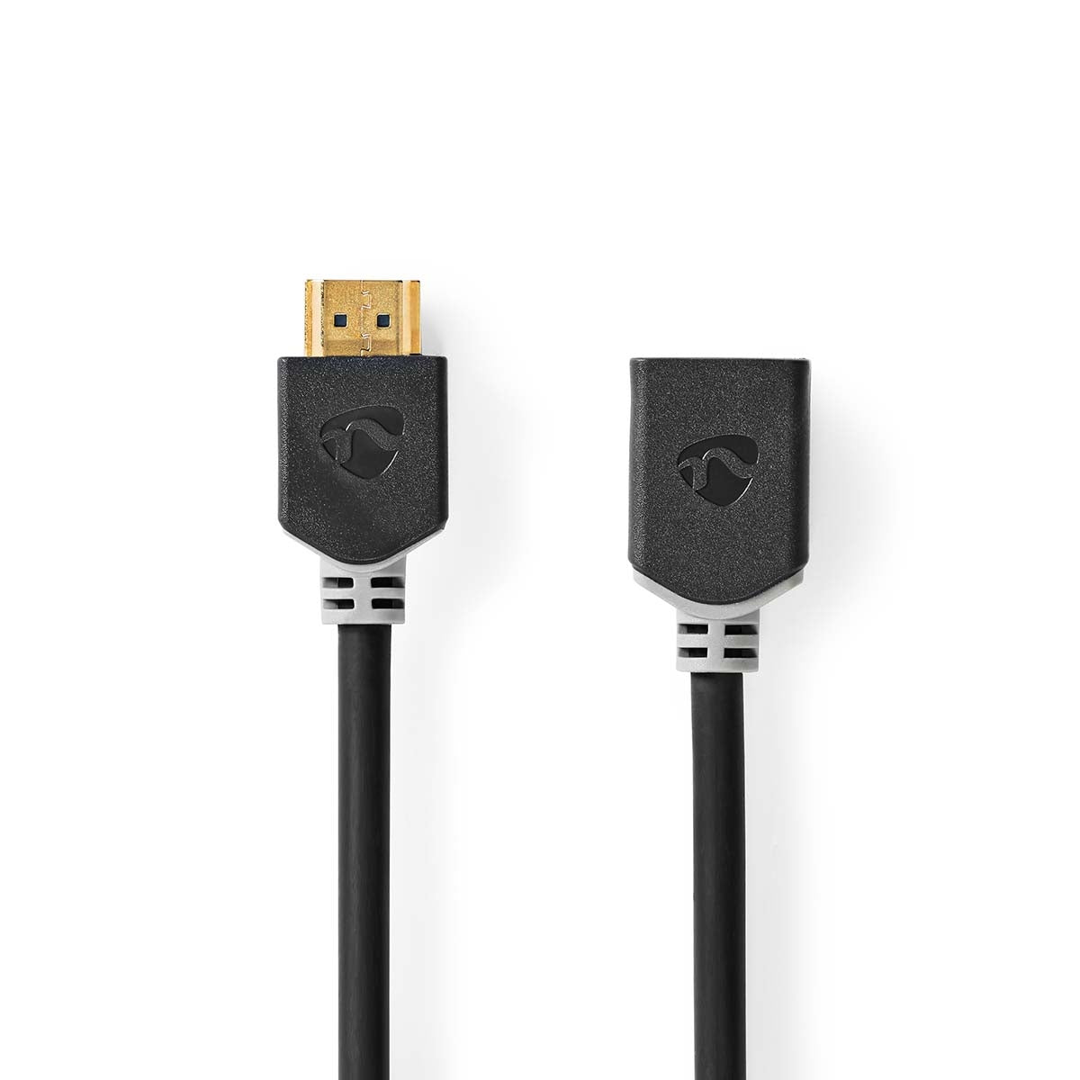 High Speed HDMI ™ cable with Ethernet | HDMI™ Connector | HDMI™ Female | 4K@60Hz | ARC | 18 Gbps | 2.00 m | Round | PVC | Anthracite | Box