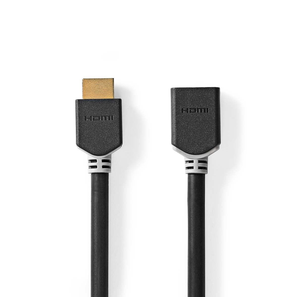 High Speed HDMI ™ cable with Ethernet | HDMI™ Connector | HDMI™ Female | 8K@60Hz | eARC | 48 Gbps | 2.00 m | Round | PVC | Anthracite | Box