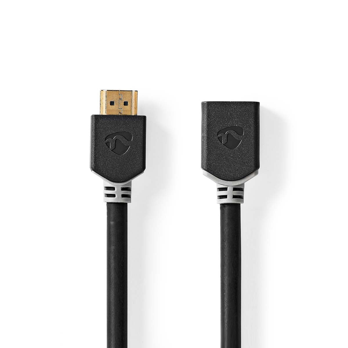 High Speed HDMI ™ cable with Ethernet | HDMI™ Connector | HDMI™ Female | 8K@60Hz | eARC | 48 Gbps | 2.00 m | Round | PVC | Anthracite | Box