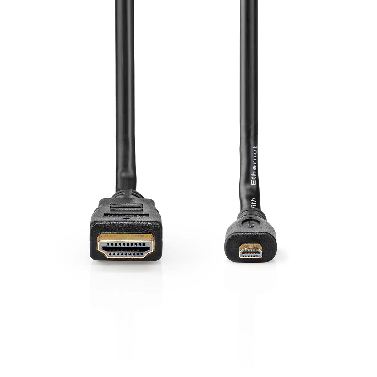 High Speed HDMI ™ cable with Ethernet | HDMI™ Connector | HDMI™ Micro connector | 4K@30Hz | 10.2 Gbps | 2.00 m | Round | PVC | Black | Box
