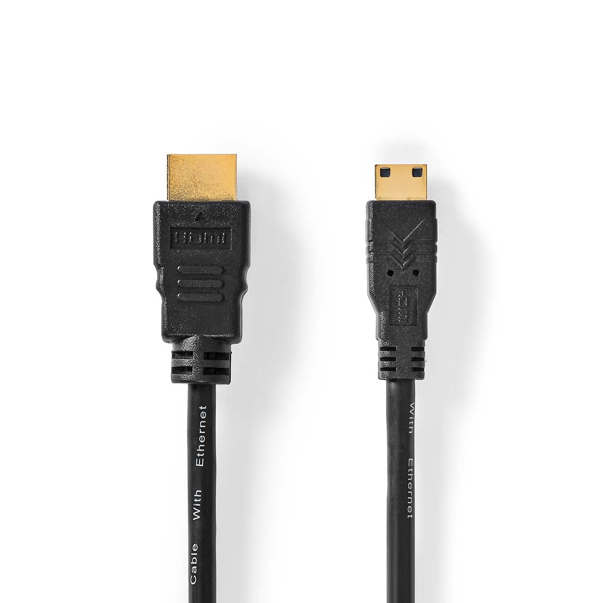 High Speed HDMI ™ cable with Ethernet | HDMI™ Connector | HDMI™ Mini connector | 4K@30Hz | 10.2 Gbps | 1.50 m | Round | PVC | Black | Plastic bag