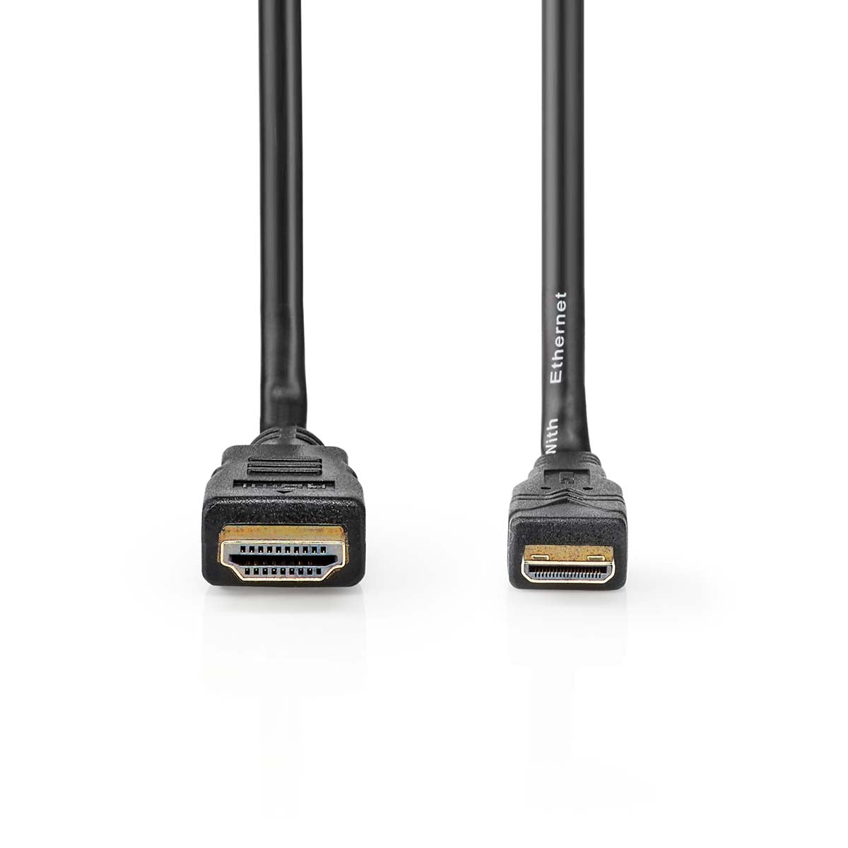 High Speed HDMI ™ cable with Ethernet | HDMI™ Connector | HDMI™ Mini connector | 4K@30Hz | 10.2 Gbps | 1.50 m | Round | PVC | Black | Plastic bag